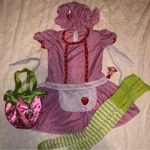 Kids Large Strawberry Shortcake Costume